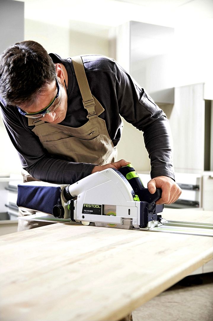 PLUNGE CUT CIRCULAR SAW CORDLESS FESTOOL TSC 55 REB LIBASIC 201395